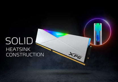 DDR4 D50 RGB 16GB (2X8Gb) 3200Mhz PC4-25600 U-DIMM 288-Pins Desktop Memory CL16 Kit White (AX4U32008G16A-DW50)